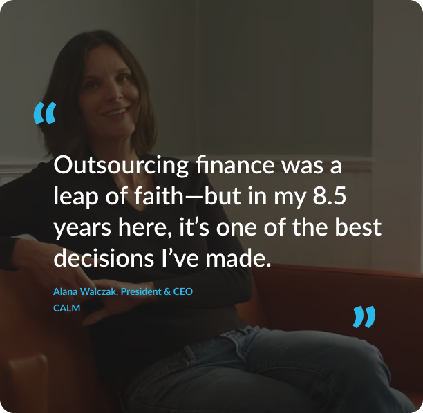 CALM President and CEO Alana Walczak, an Accountix nonprofit accounting client.