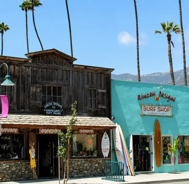 Local Carpinteria storefronts, symbolizing the regional enterprises scaling with our fractional CFO services.