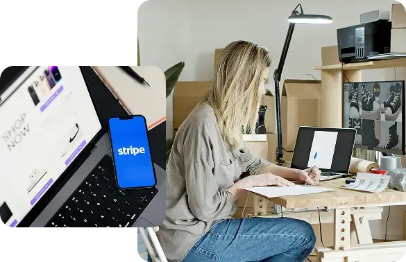 Professional integrating Stripe and accounting software to build an automated financial tech stack.
