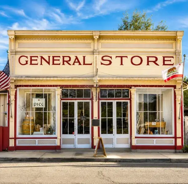 Historic General Store storefront in Santa Ynez, representing businesses that rely on our precise bookkeeping.